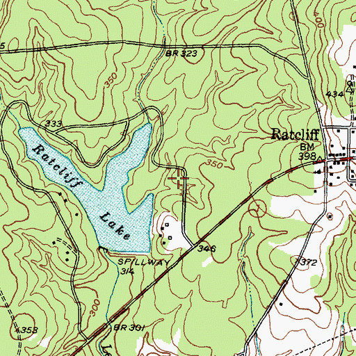 Topographic Map of Mill School (historical), TX