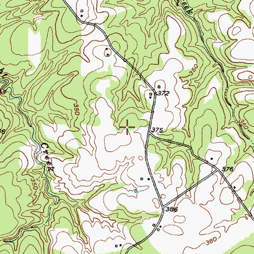 Topographic Map of Cross Roads School (historical), TX