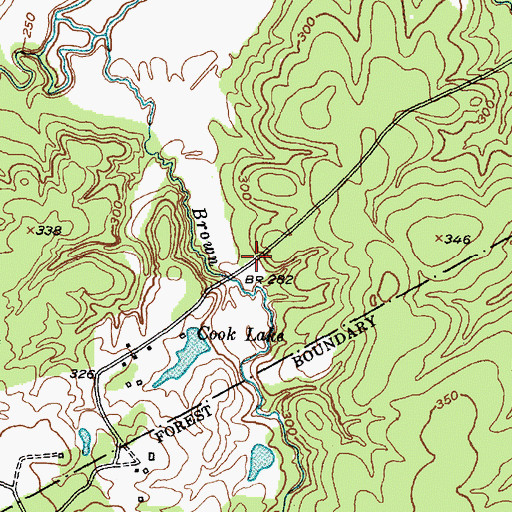 Topographic Map of Old Cemetery, TX