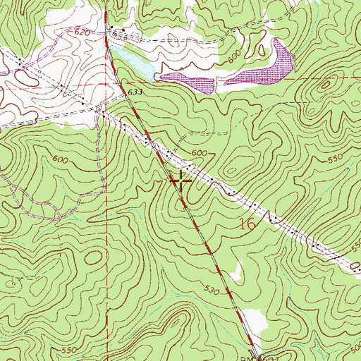 Topographic Map of Wacoochee Valley School (historical), AL