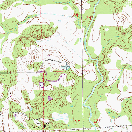 Topographic Map of Wards Pond, AL