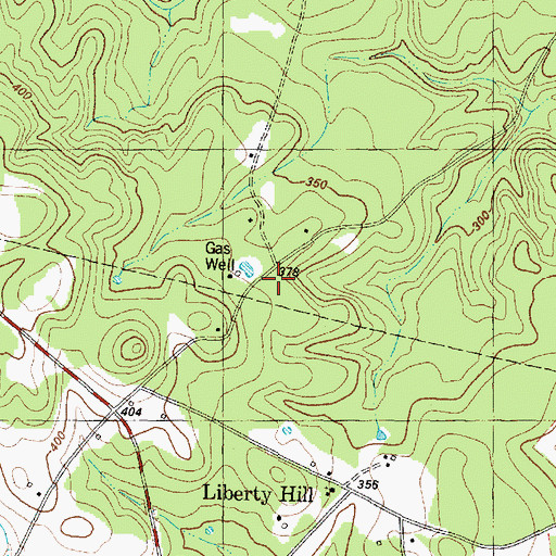 Topographic Map of Bodenhamer Cemetery, TX