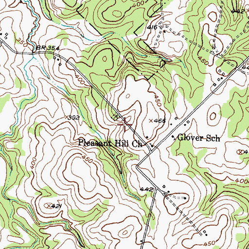 Topographic Map of Germany, TX