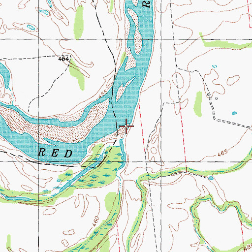 Topographic Map of Black Branch, TX