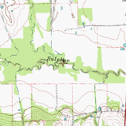 Topographic Map of Spring Creek, TX