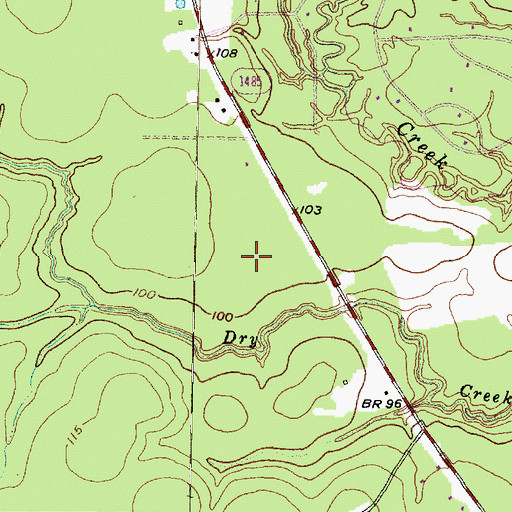 Topographic Map of Spring Branch, TX