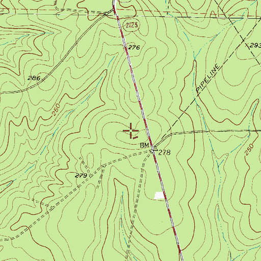 Topographic Map of San Jacipto Work Center, TX