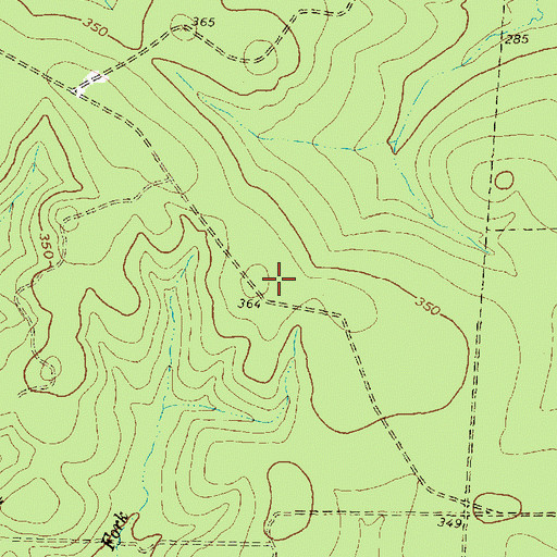Topographic Map of Big Woods Hunter Camp, TX
