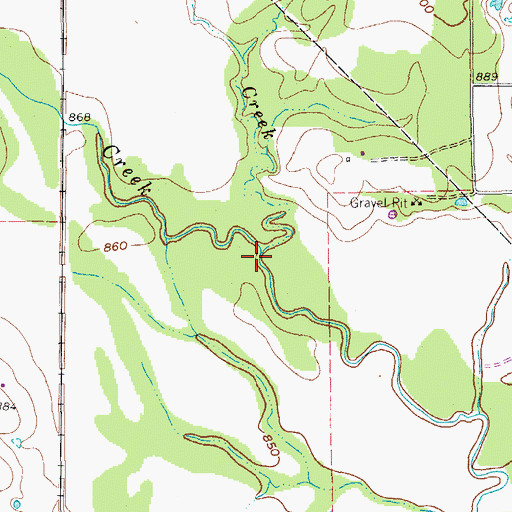 Topographic Map of Jones Creek, TX