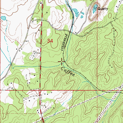 Topographic Map of Big Springs (historical), AL