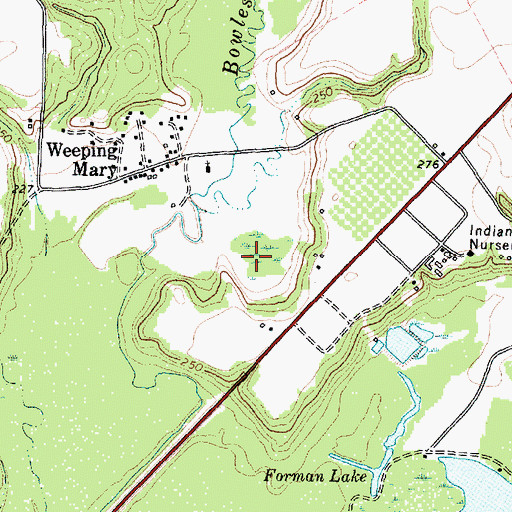 Topographic Map of George C Davis Archeological Site and Museum, TX