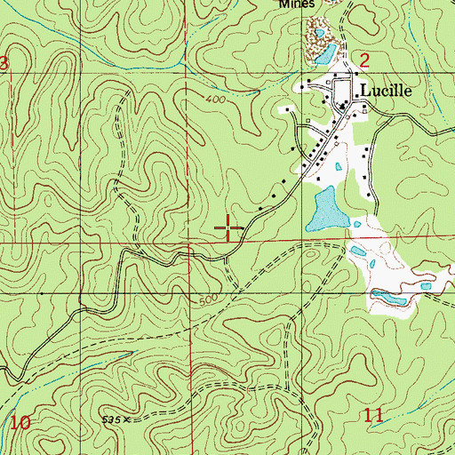 Topographic Map of Braehead (historical), AL