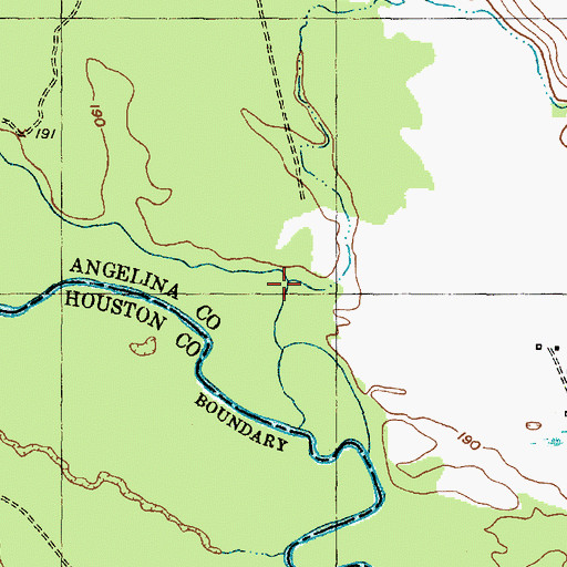 Topographic Map of Sapulpa Creek, TX