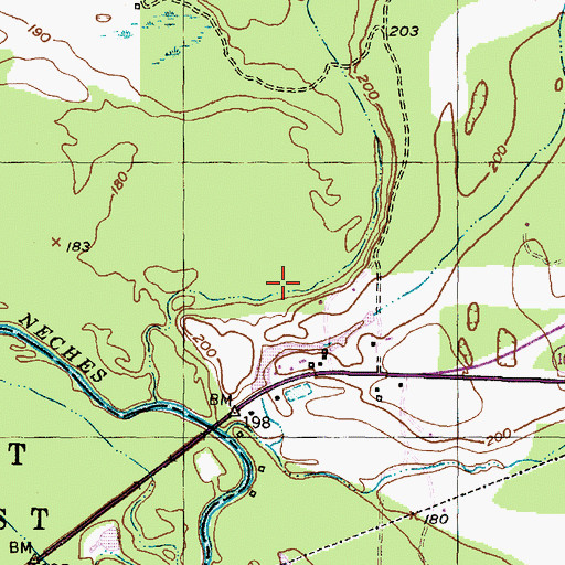 Topographic Map of Dry Lake, TX