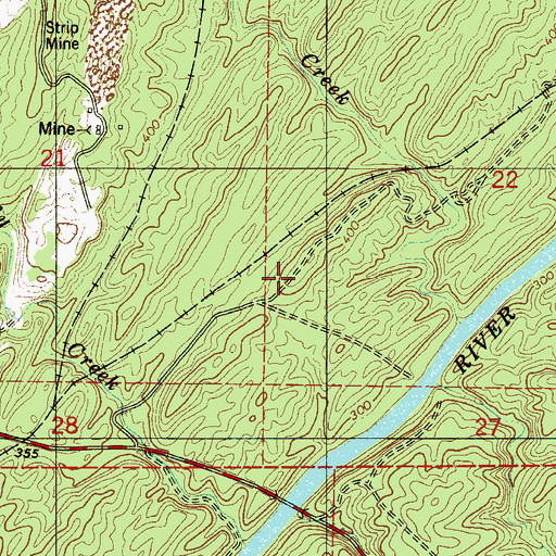 Topographic Map of Cadle (historical), AL