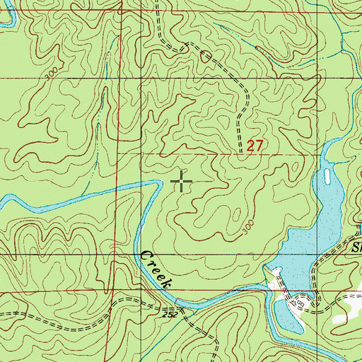 Topographic Map of Camps Forge (historical), AL