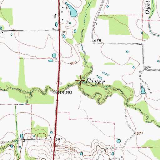 Topographic Map of Short Creek, TX