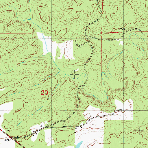 Topographic Map of Desmans Camp, AL