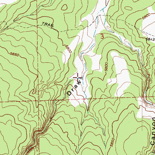 Topographic Map of Willow Patch Draw, AZ