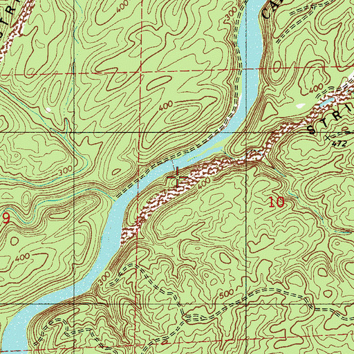 Topographic Map of Gardner Mine, AL