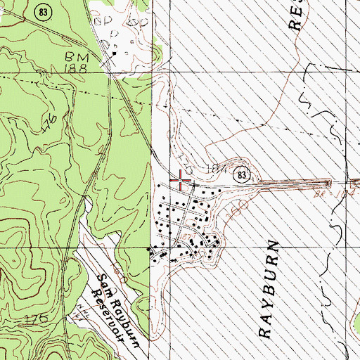 Topographic Map of Anthony Harbor, TX