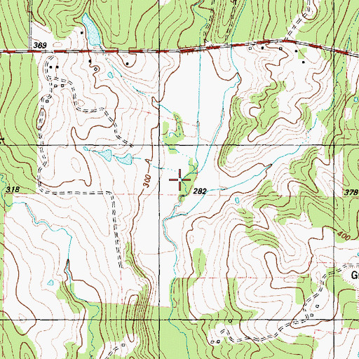 Topographic Map of Neal Branch, TX