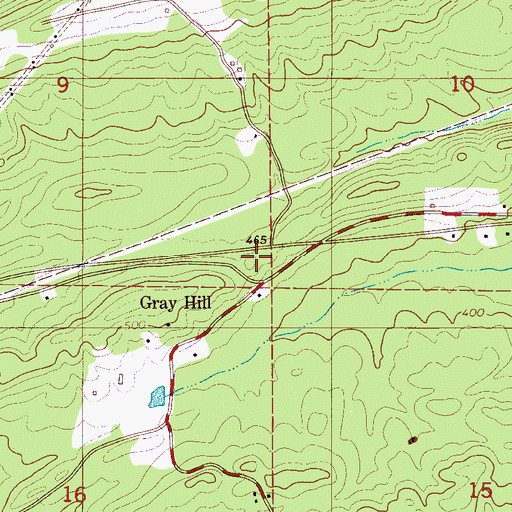 Topographic Map of Gray Hill School (historical), AL