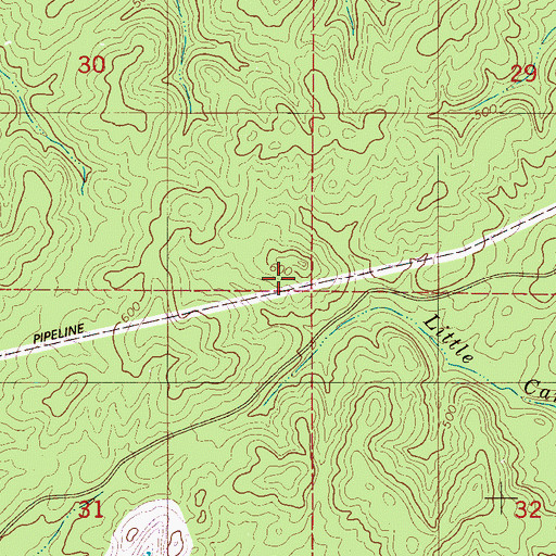 Topographic Map of Hebron School (historical), AL