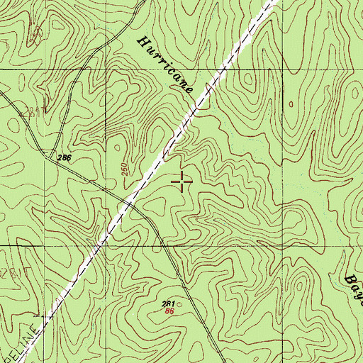 Topographic Map of Indian Mounds Wilderness, TX