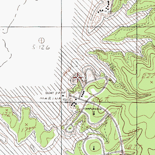 Topographic Map of Jackson Hill Park, TX