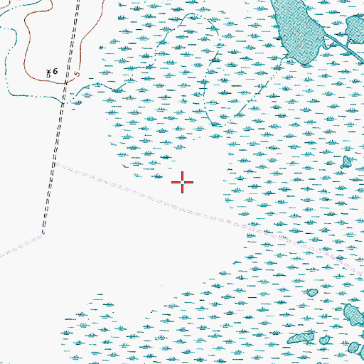 Topographic Map of Brazoria National Wildlife Refuge, TX