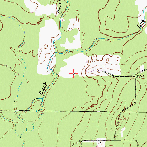 Topographic Map of Angelina County, TX