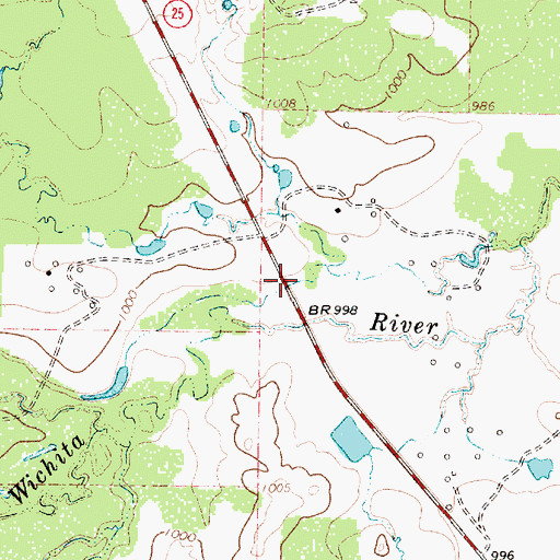 Topographic Map of Archer County, TX