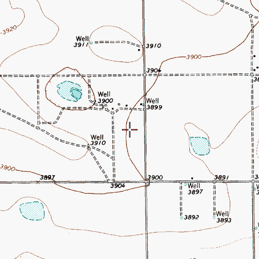 Topographic Map of Bailey County, TX