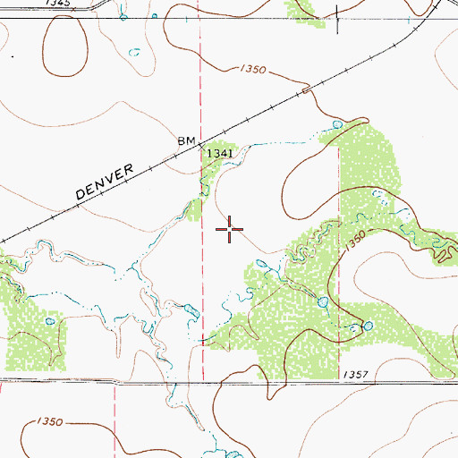 Topographic Map of Baylor County, TX