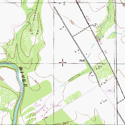 Topographic Map of Bosque County, TX