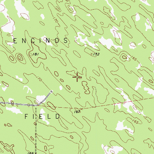 Topographic Map of Brooks County, TX