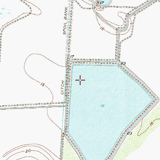 Topographic Map of Cameron County, TX