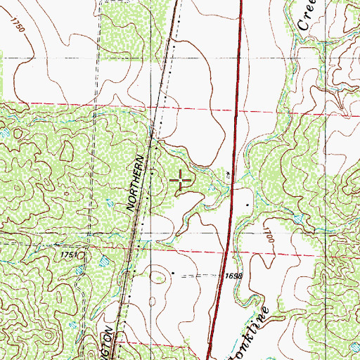 Topographic Map of Childress County, TX