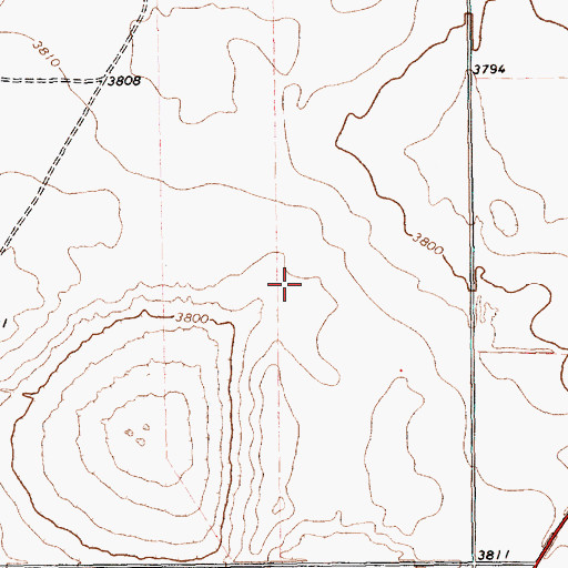 Topographic Map of Cochran County, TX