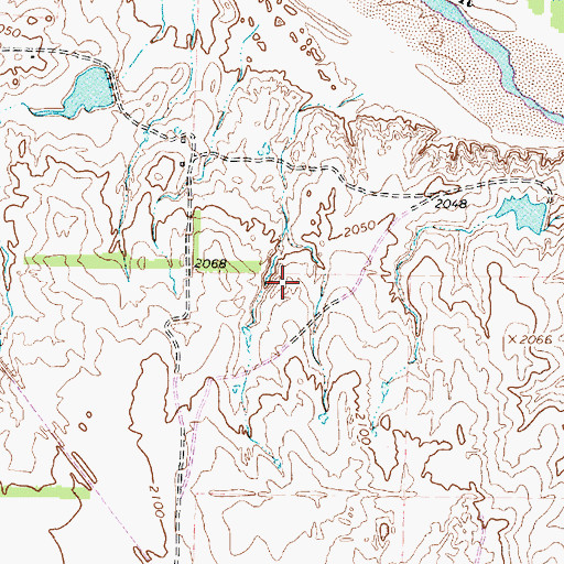 Topographic Map of Collingsworth County, TX