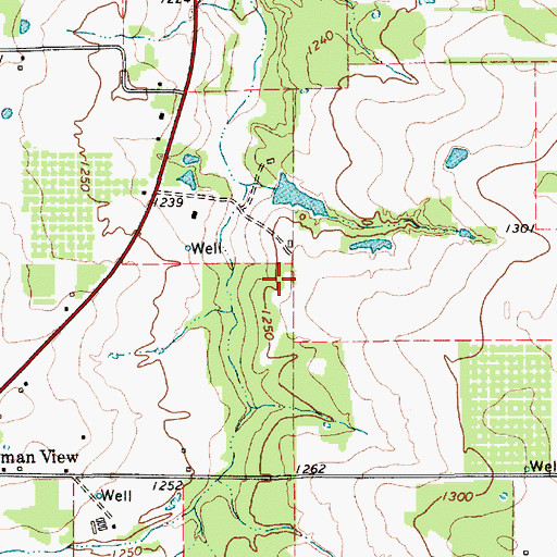 Topographic Map of Comanche County, TX