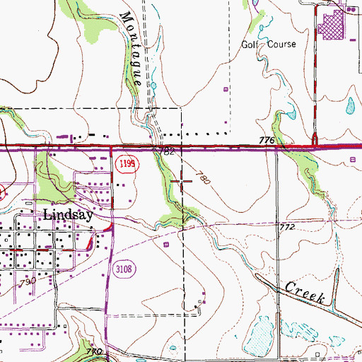 Topographic Map of Cooke County, TX