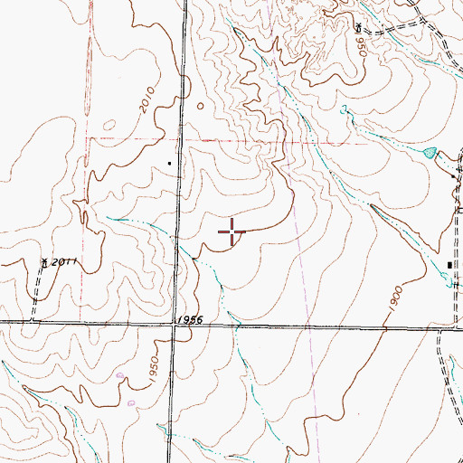 Topographic Map of Cottle County, TX
