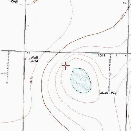 Topographic Map of Crosby County, TX