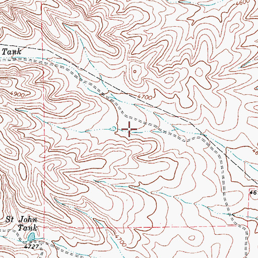 Topographic Map of Culberson County, TX