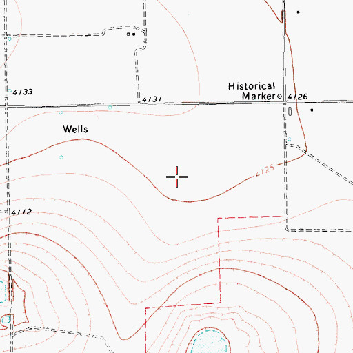 Topographic Map of Deaf Smith County, TX
