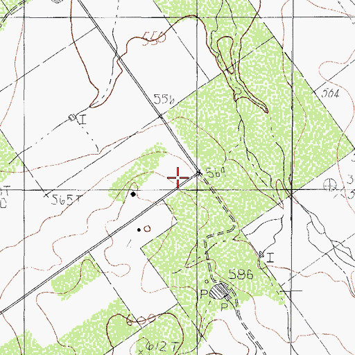 Topographic Map of Dimmit County, TX