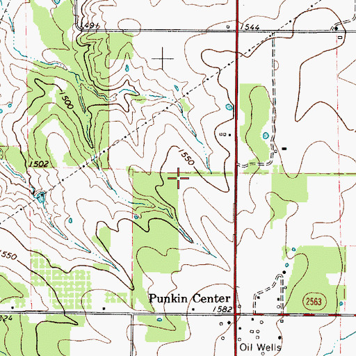 Topographic Map of Eastland County, TX