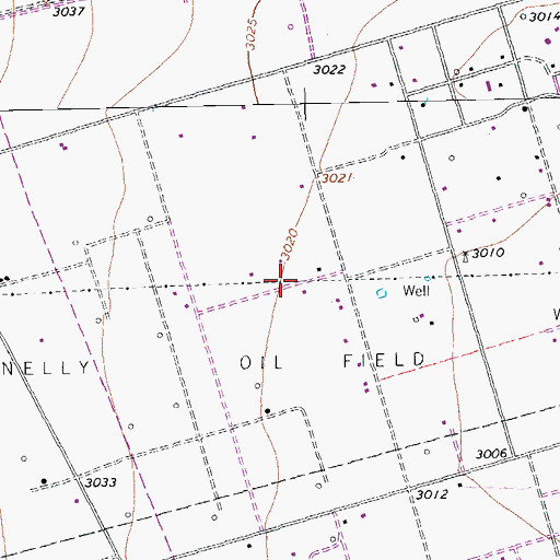 Topographic Map of Ector County, TX